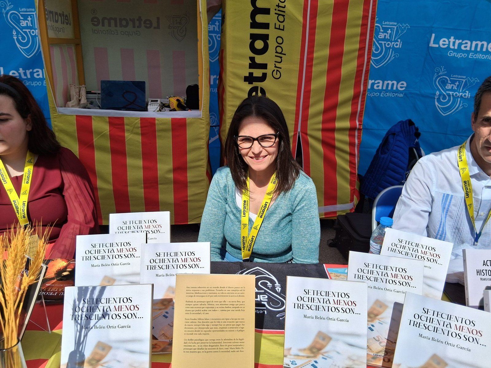 María Belén Ortiz presentó su ópera prima en Sant Jordi 2025 con la Editorial Letrame